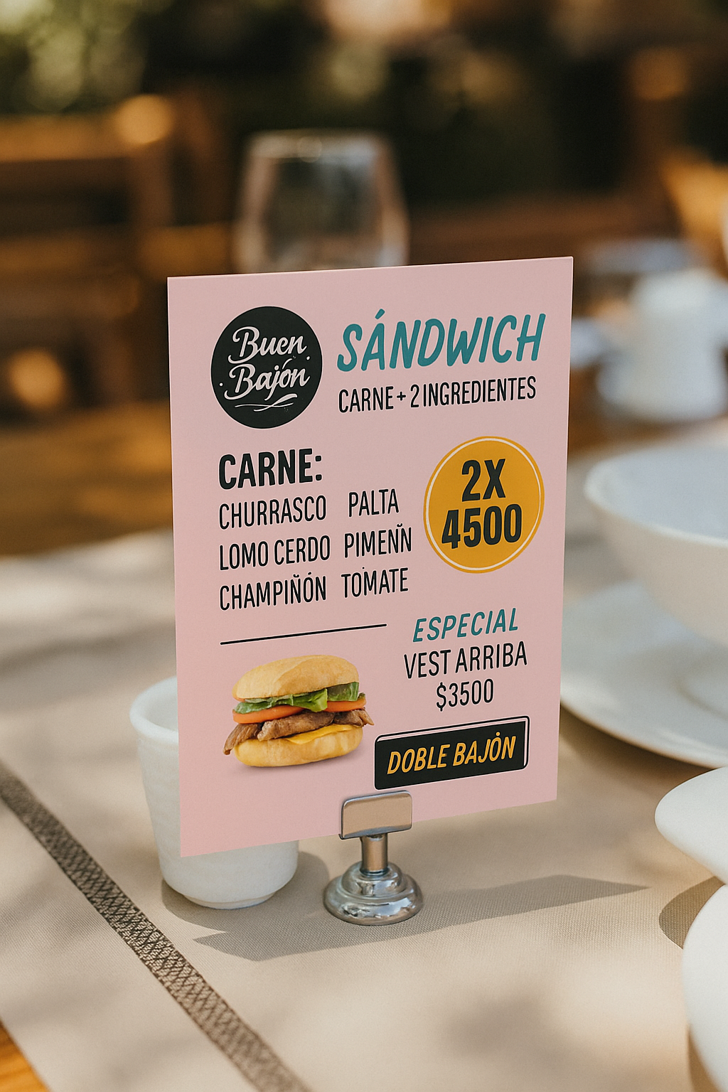 Pack Visual para Comida Rápida: Carteles + Menú Personalizado (Digital o Impreso)