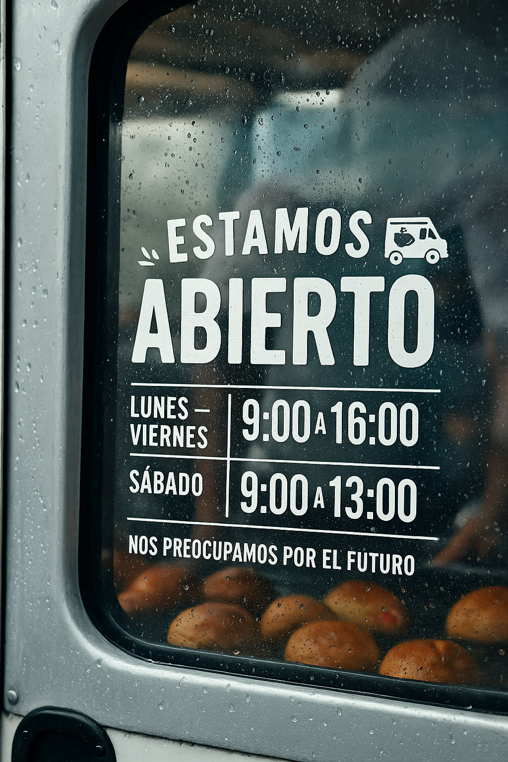 Diseño para vinilo de Horario de Atención Personalizado