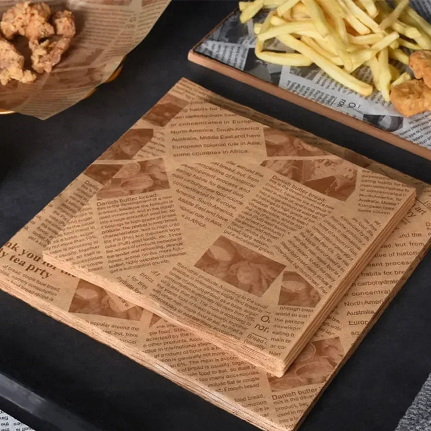 Hojas de papel encerado resistente al aceite
