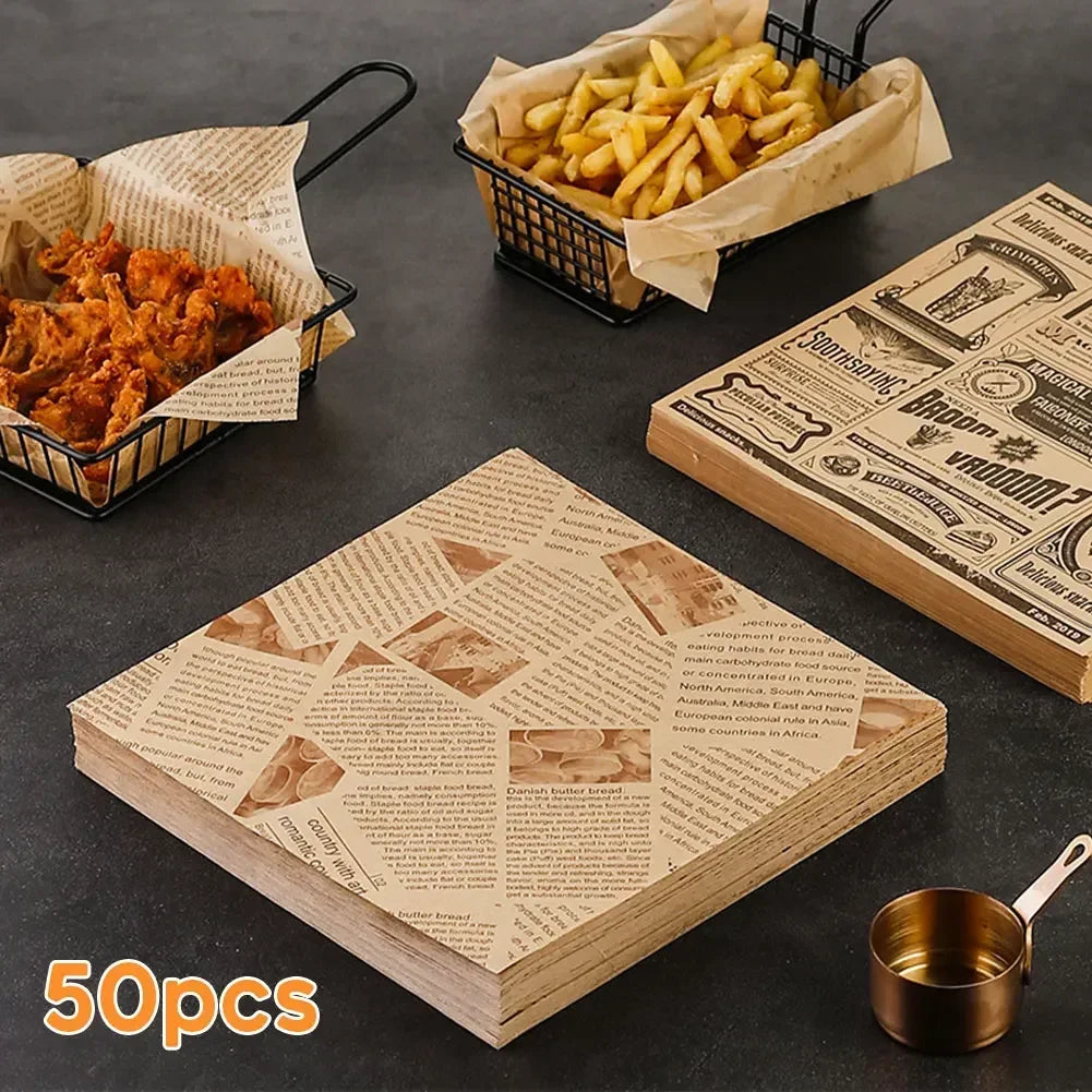 Hojas de papel encerado resistente al aceite
