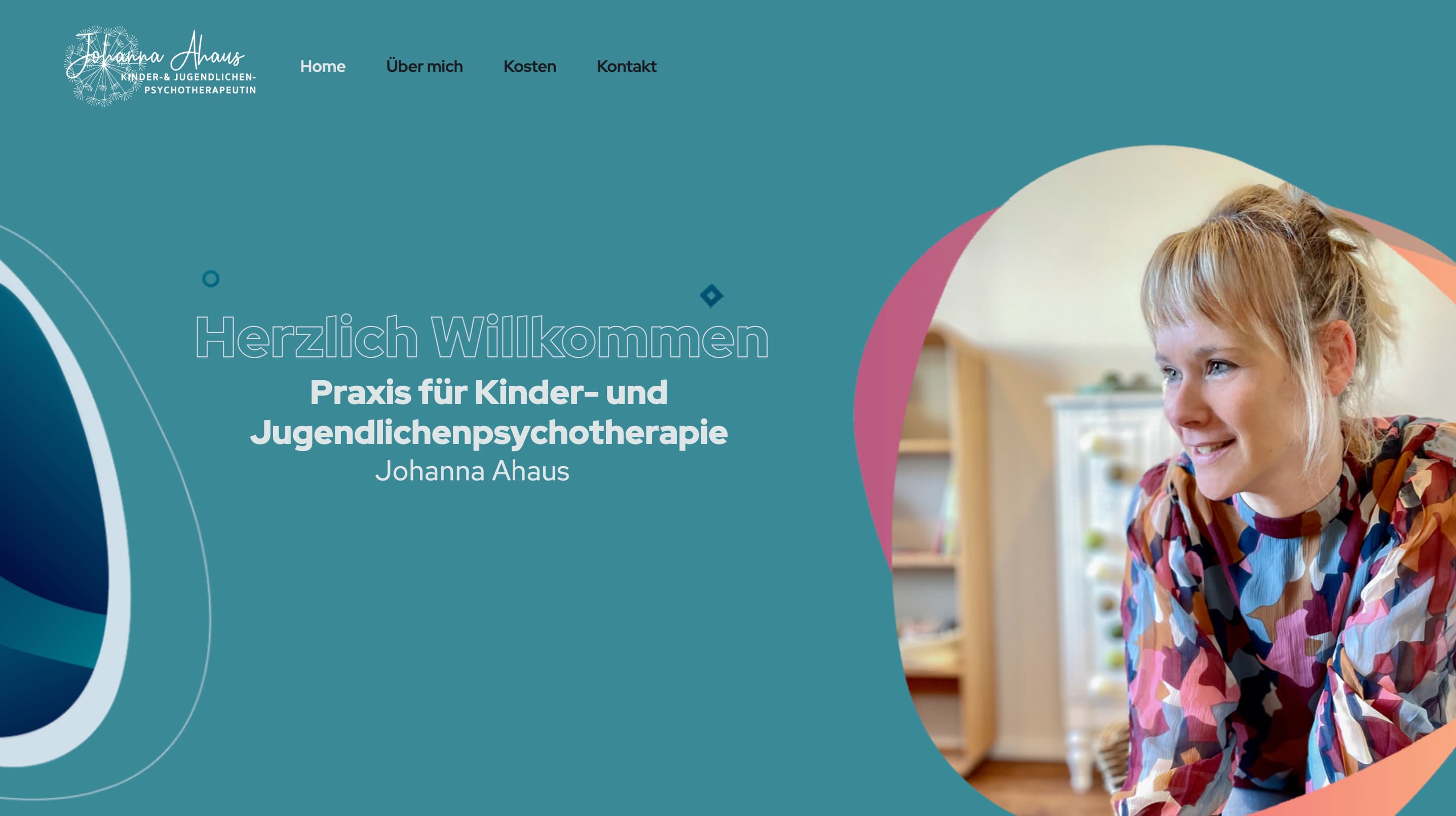 Diseño web de Praxis Johanna Ahaus en Alemania